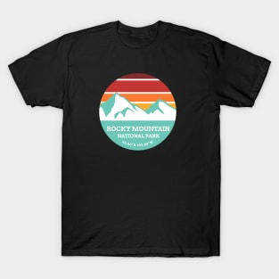 Rocky Mountains National Park Retro T-Shirt